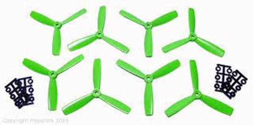 xHyperion HP-P05045GTRISET4 5X4.5 BULLNOSE STYLE THREE BLADE PROP GREEN (CW & CCW - Hobby City NZ