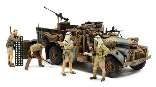 Tamiya 32407 1/35 British LRDG Command Car North Africa (w/7 Figures) Military Collection No.7 (8278224371949)