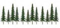 JTT Scenery 92028 150-250mm Spruce (12) (8324598202605)