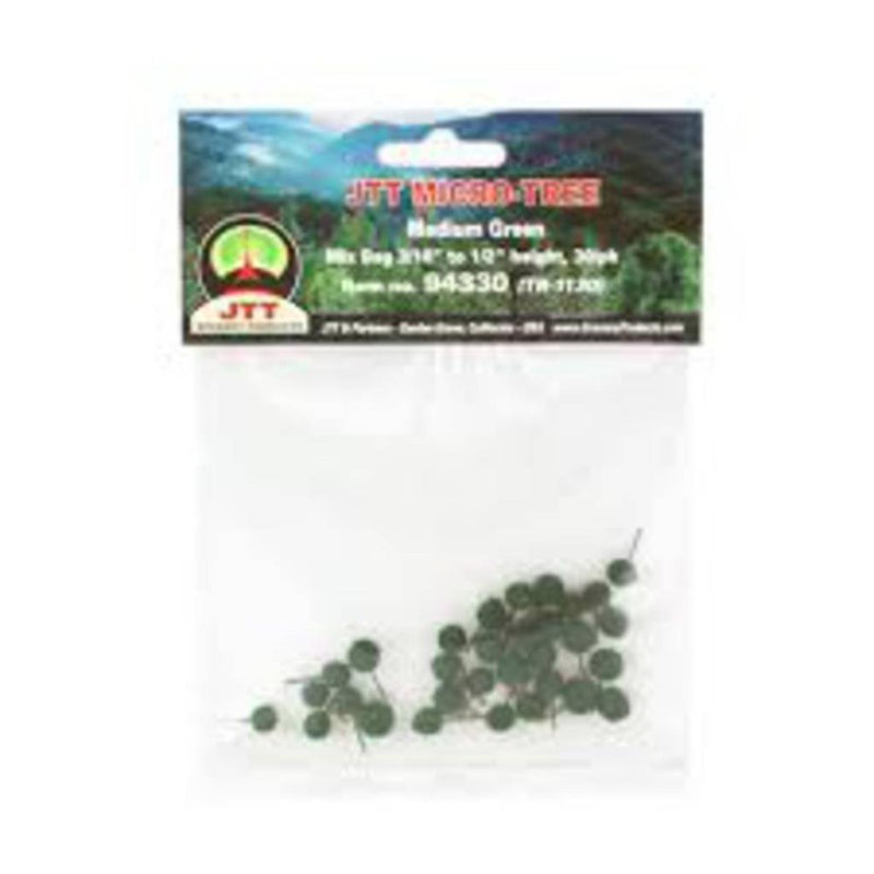 JTT Scenery 94329 Micro-Tree Light Green (30) (8324602265837)