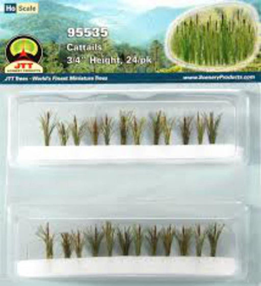 JTT Scenery 95535 3/4 Cattails (24) (8531159711981)