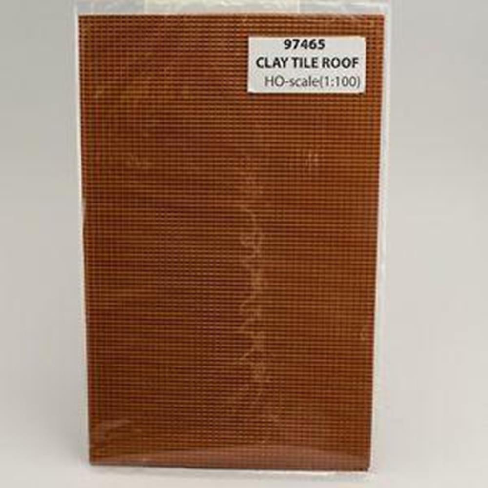 JTT Scenery 97465 1/100 Clay Roof Tile (2) (8324608360685)
