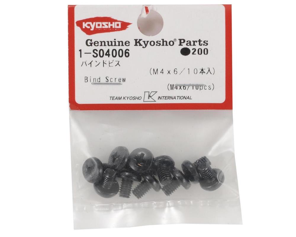 Kyosho 1-S04006 BH Screw (M4x6)(10) (8324609474797)