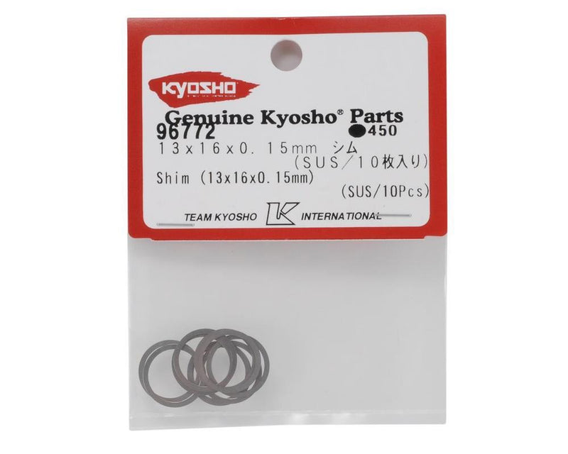 Kyosho 96772 13 x16x0.15 Shims Repl.BS053 - Hobby City NZ