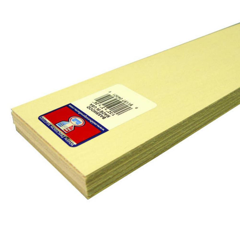 Midwest MID4301 BASSWOOD SHEET 24 1/32X3