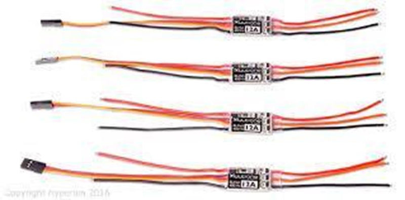 xMultione M1-12ABLOPTOSET 12AMP ESC 2~4S 490KHZ OPTO (4 SET)
