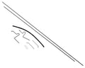 zParkZone PKZU1626 Elevator/Rudder Pushrod Set: UM F4U Cors (7537722360045)
