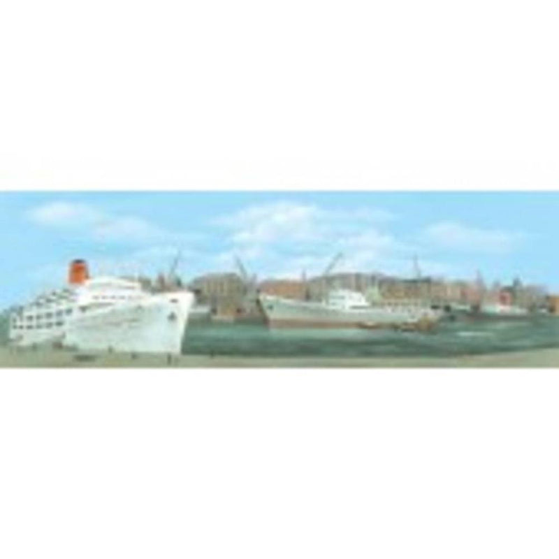 Peco SK40 SCENIC BCKGRNDS DOCK CNTR MED