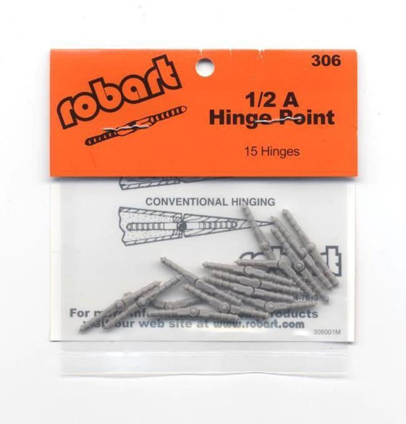 Robart 306 ROBART 1/2A HINGE POINTS (15) - Hobby City NZ (7537738383597)