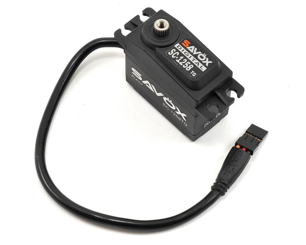 Savox SC-1258TG-BLACK 12kg Coreless Digital 0.08sec 6V 52.4g (7537744314605)