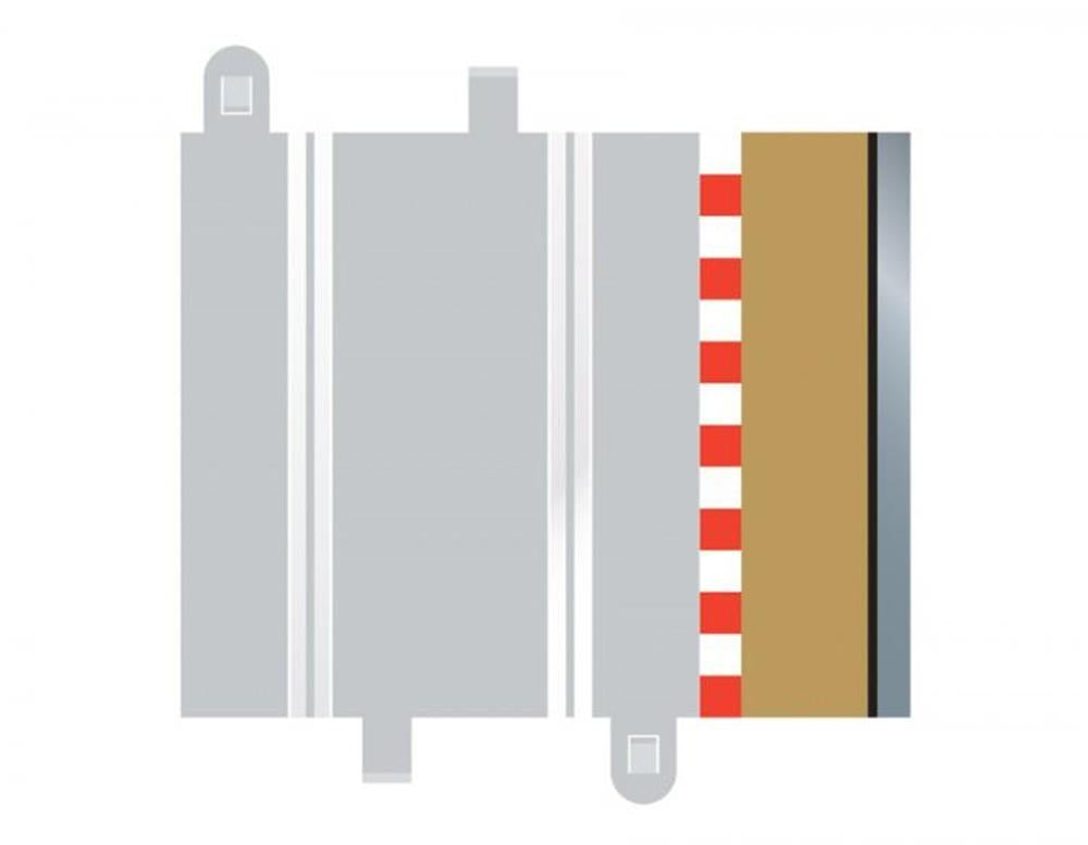 Scalextric C8223 Borders 1/2 Straight 175mm (7540510392557)