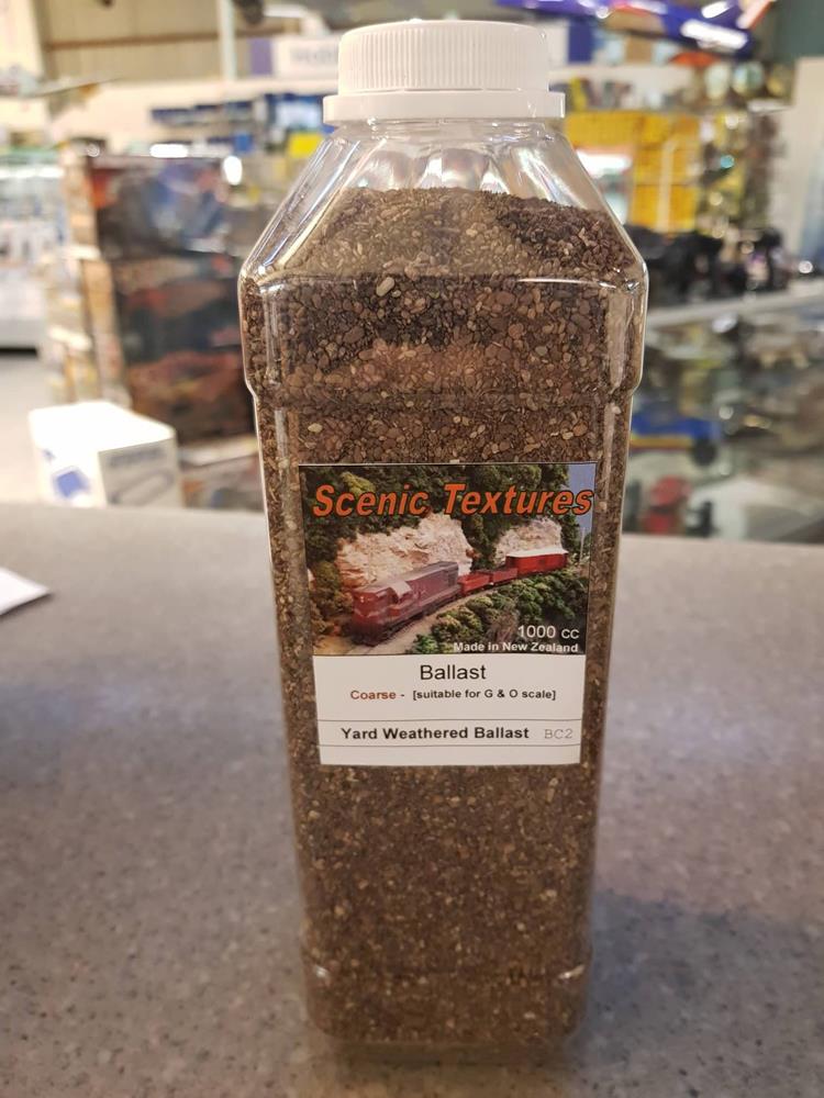 Scenic Textures BC2 Coarse Ballast - Yard Weathered Brown (1 L Shaker) - Hobby City NZ (7540516323565)