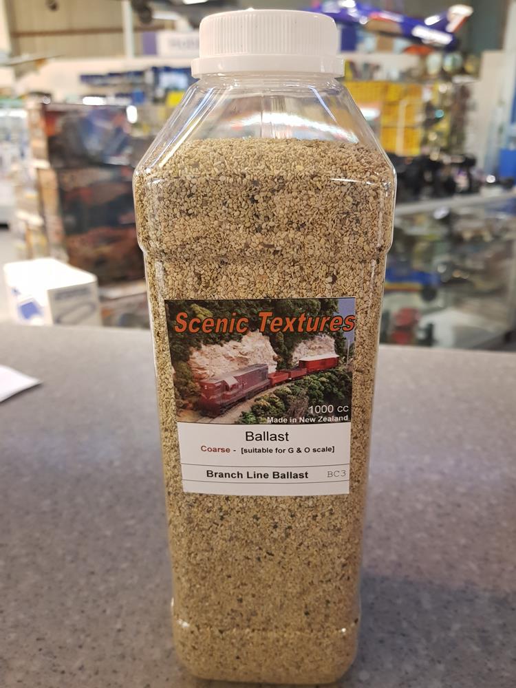 Scenic Textures BC3 Coarse Ballast 1L - Branch Line Buff - Hobby City NZ (7540516487405)