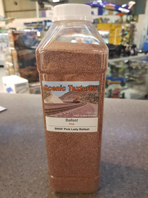 zScenic Textures BF4 Ballast 1L BNSF Pink (Fine) - Hobby City NZ (7540517109997)