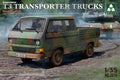 Takom 2014 1/35 Bundeswehr T3 Transporter Trucks/ Double Cab (9120446841069)