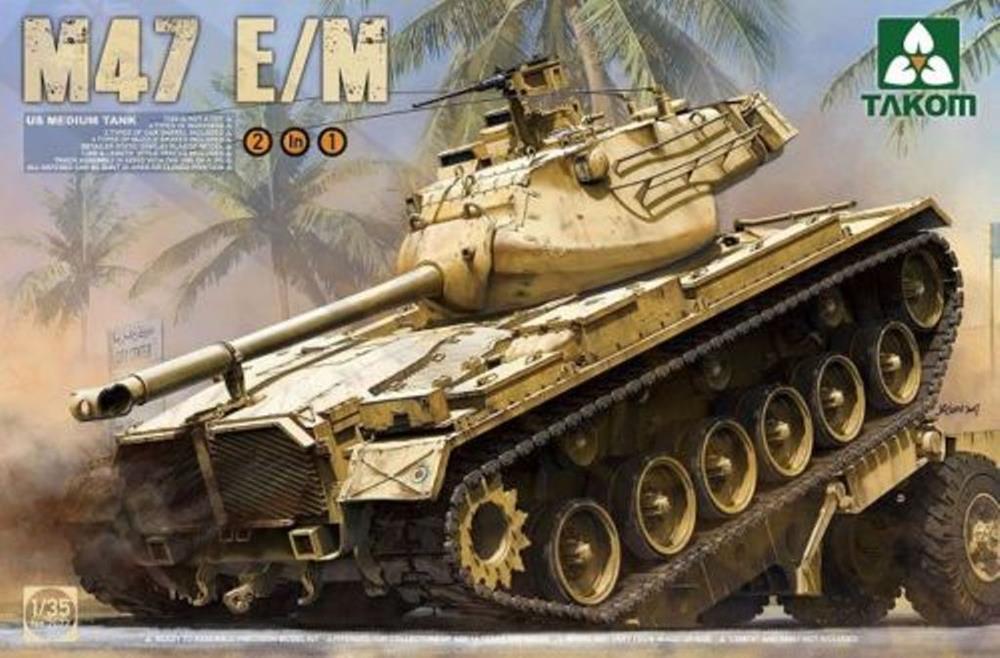 Takom 2072 1/35 US Medium Tank M47 E/M 2 in 1 (8967462289645)