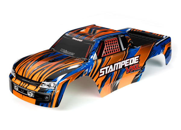Traxxas 3620T Stampede VXL, Body, Org/Blu (8873553789165)
