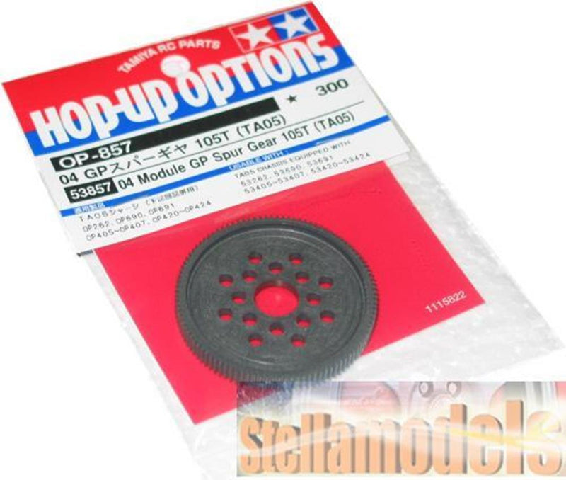 Tamiya 53857 TA-05 04 GP SPUR GEAR 105T - Hobby City NZ