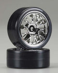Tamiya 53959 MESH WHEEL WITH DRIFT TYRE(2) 26mm/ +2 (7540537032941)