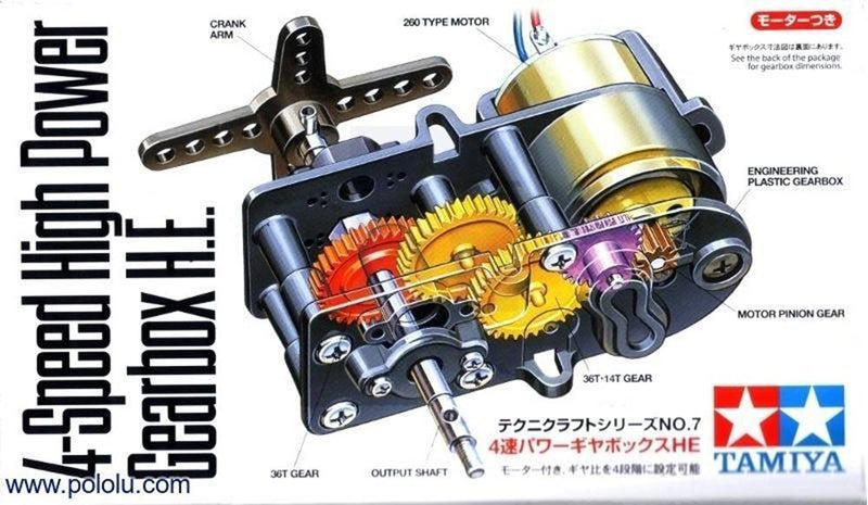 Tamiya 72007 GEAR BOX 4 SPEED HIGH POWER