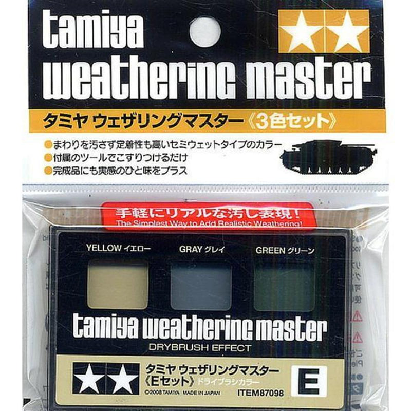 Tamiya 87098 Weathering Master Set E - Yellow/Gray/Green (WWII)