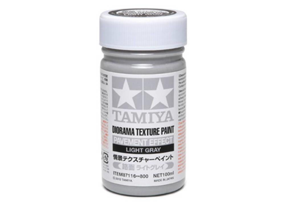 Tamiya 87116 TEXTURE PAINT PAVEMENT LIGHT GREY (8278045589741)