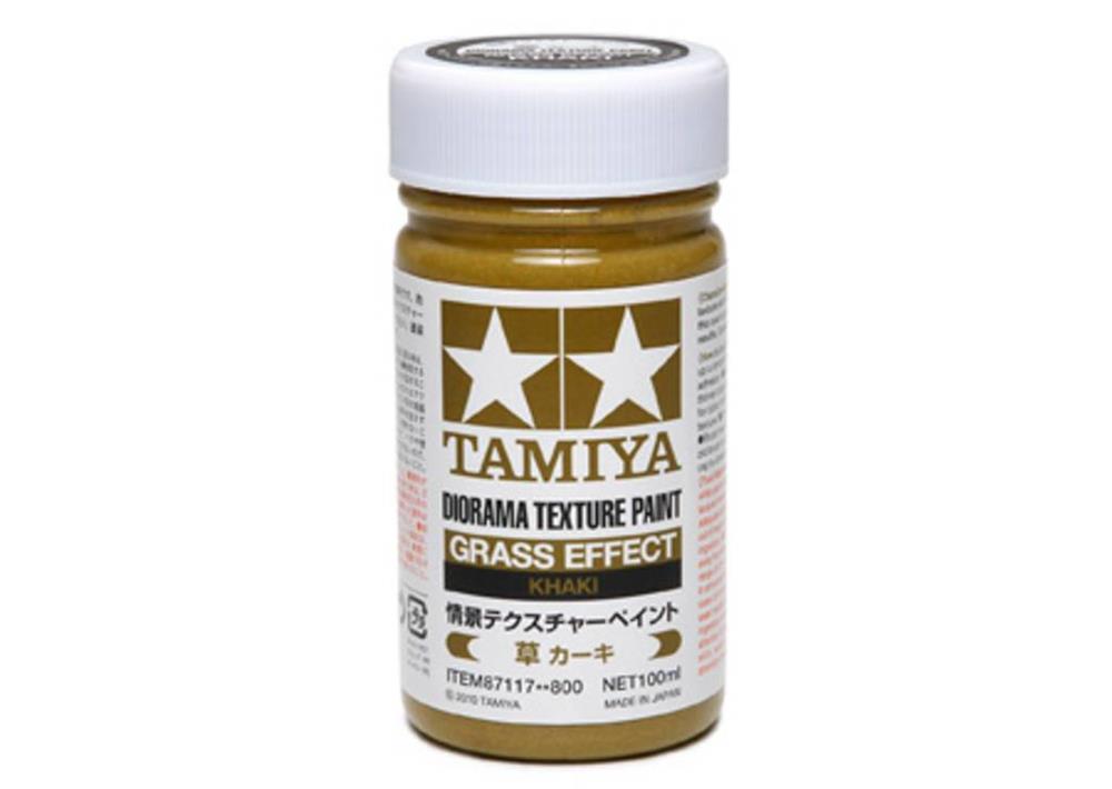 Tamiya 87117 TEXTURE PAINT GRASS KHAKI (8278045753581)