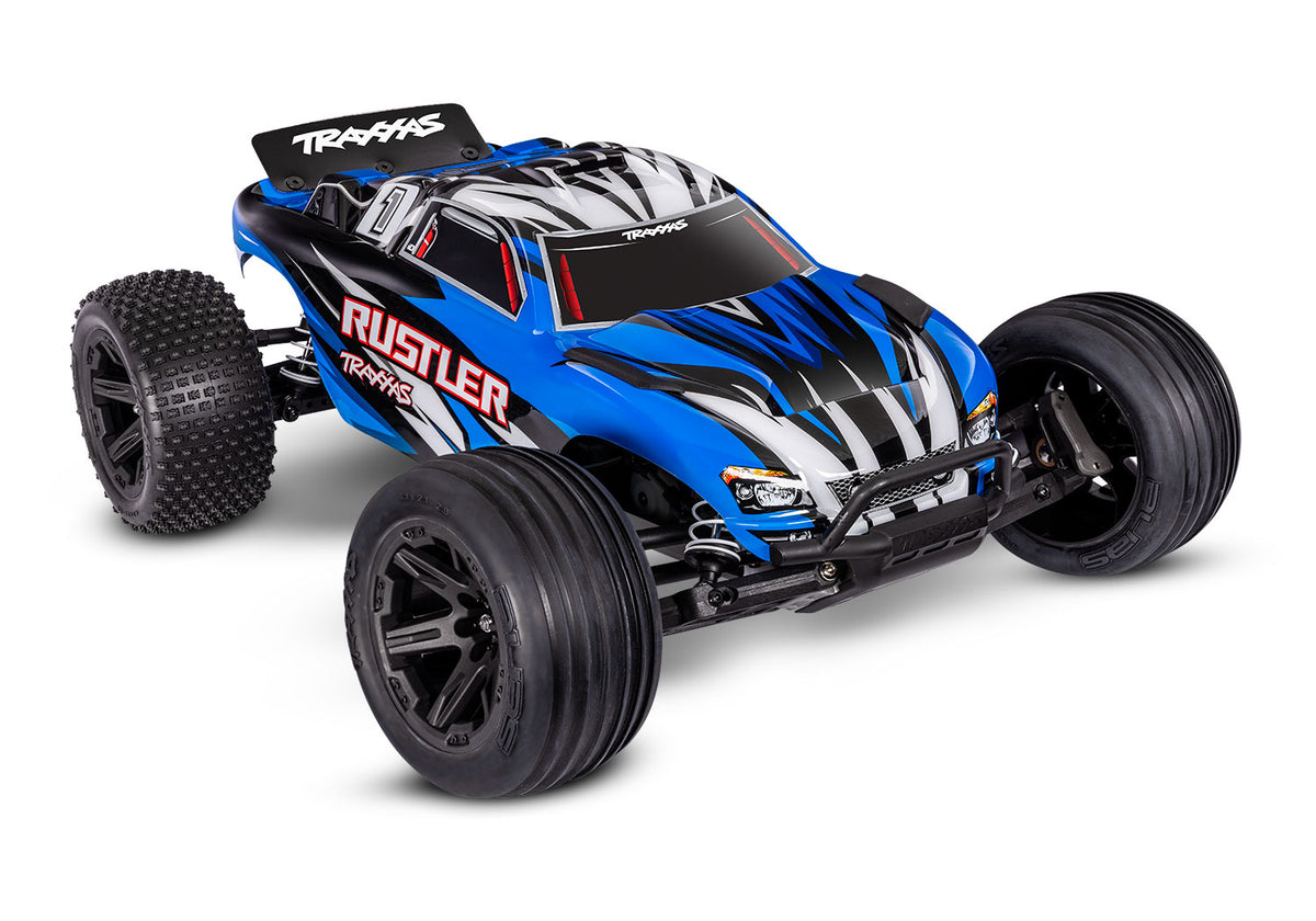 Traxxas Rustler 2WD RC Stadium Truck - 37254-8 - TRX37254-8-BLUEX