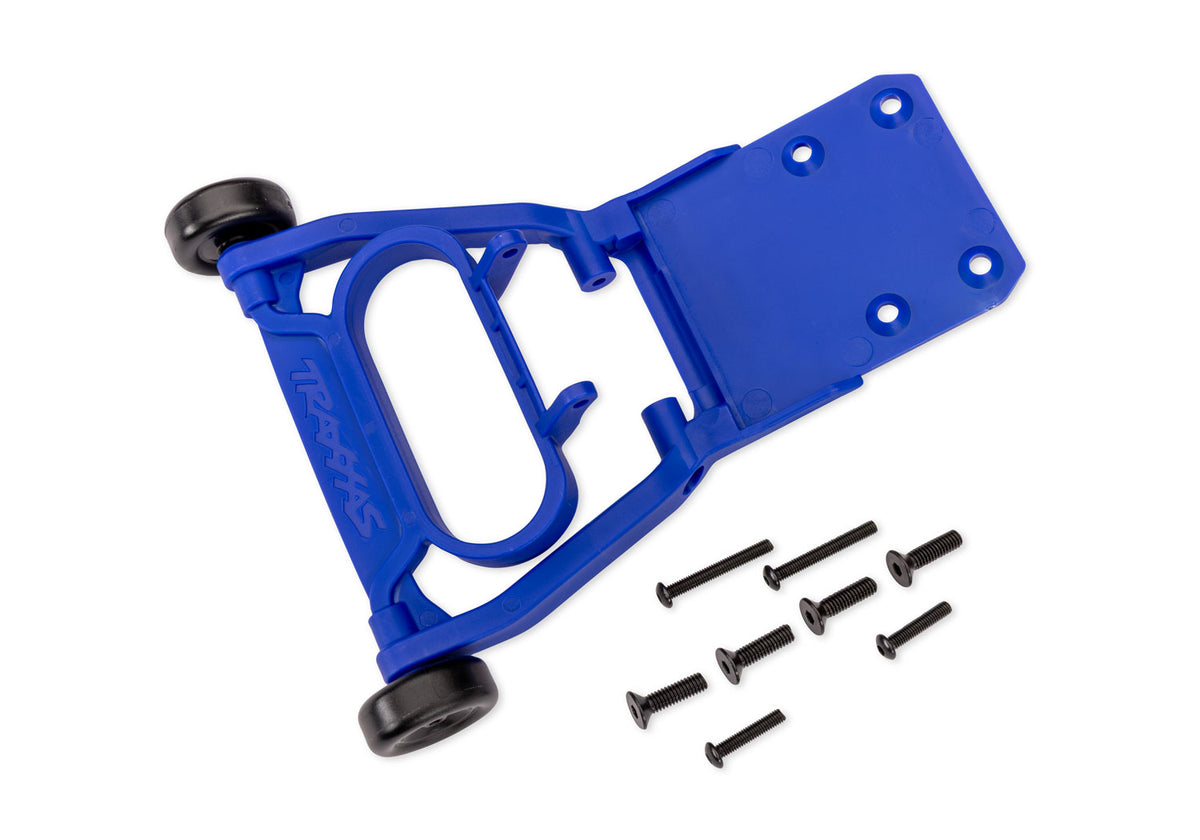 Traxxas Assembled Blue Non-Adjustable Bar (Stampede, Rustler, Bandit) RC Wheelie Bar - 3761 - TRX3761-BLUE