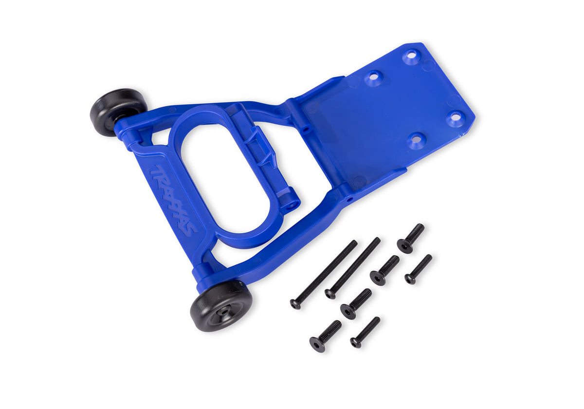 Traxxas Assembled Blue Non-Adjustable Stampede Rustler Bandit RC Wheelie Bar - 3763 - TRX3763-BLUE