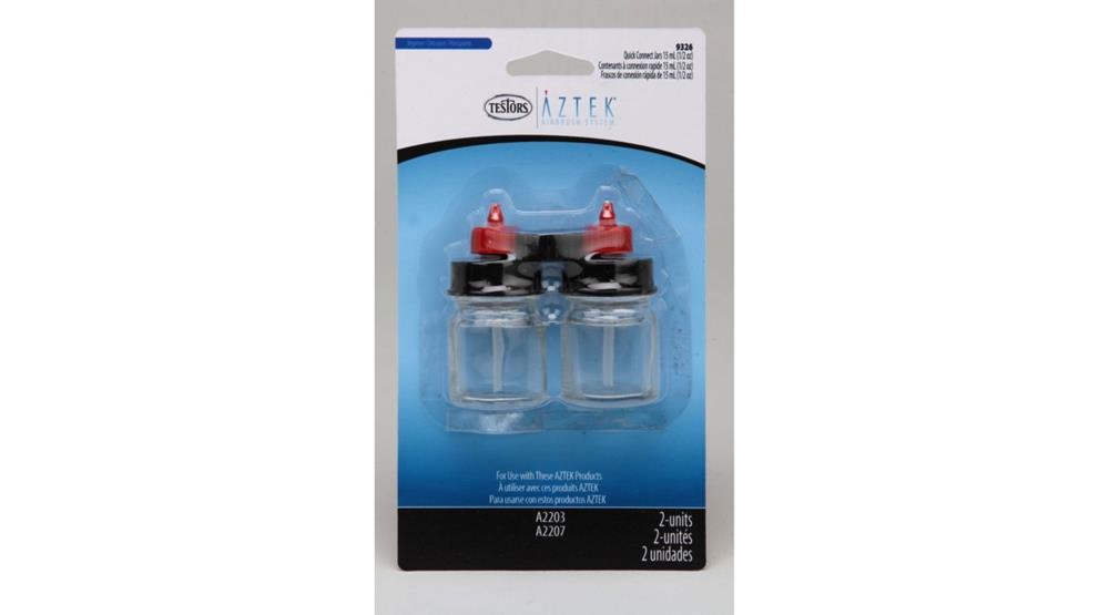 Testors zTestors 9326C 1/2 OZ QUICK CONNECT JARS (2)