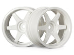 HPI Racing TE37 26mm White 1/10 Scale RC Wheel (2)