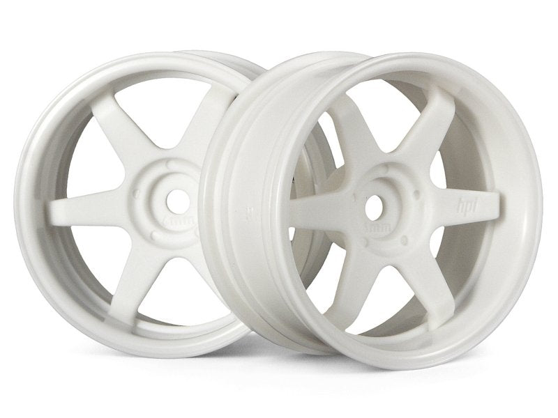 HPI Racing TE37 26mm White 1/10 Scale RC Wheel (2)