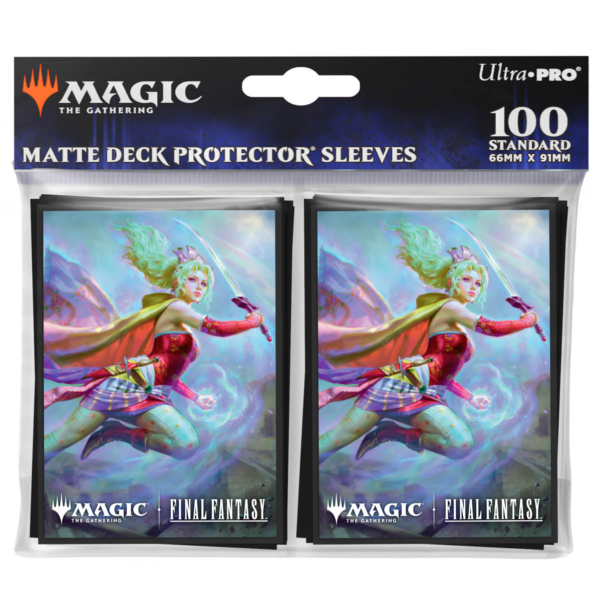 Ultra Pro MTG FINAL FANTASY 100 Count Deck Protector Sleeves Commander (Terra, Herald of Hope) - UP38703