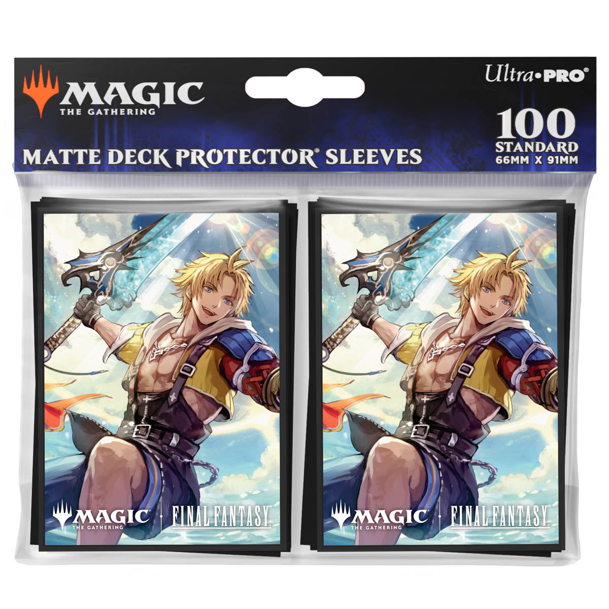 Ultra Pro MTG FINAL FANTASY 100 Count Deck Protector Sleeves Commander (Tidus, Yuna's Guardian) - UP38704