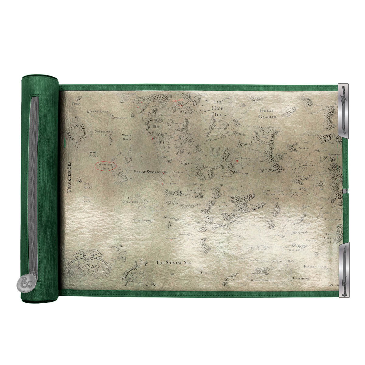 Ultra Pro UP38773 D&D Artifacts Across Eternities Drizzt & the Forgotten Realms Dice Scroll Map