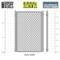 Green Stuff World 3D Printed Modern & Sci-fi Tall Chain Link Fences 70mm