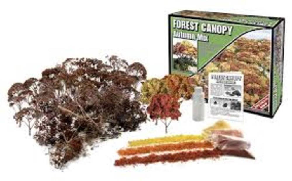 Woodland Scenics F1663 AUTUMN MIX FOREST CANOPY (7540597948653)