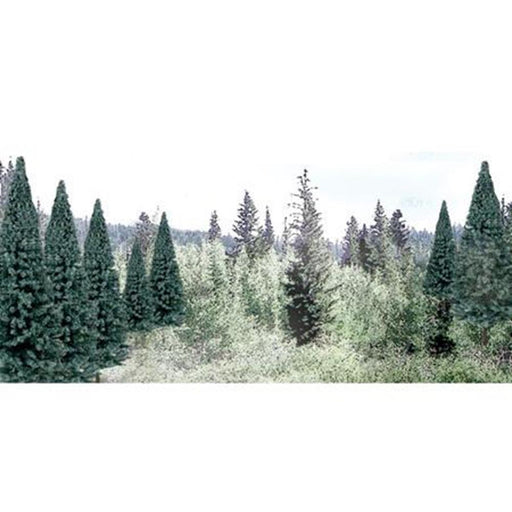 Woodland Scenics TR1587 Ready Made Trees Value Pack Blue Spruce 2-4 (18) - Hobby City NZ (7597343998189)