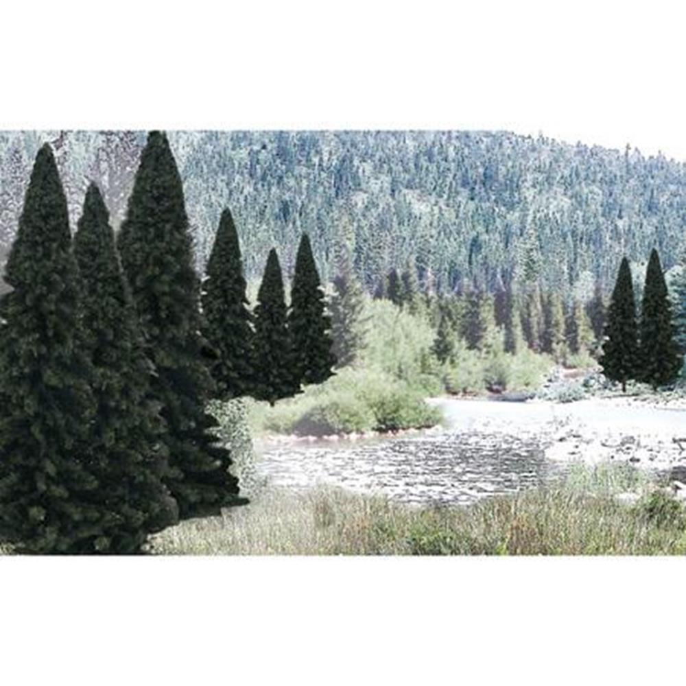Woodland Scenics TR1585 Ready Made Trees Value Pack - 'Evergreen Blend' 18pk (2-4in/5.08-10.1cm) (7540627964141)
