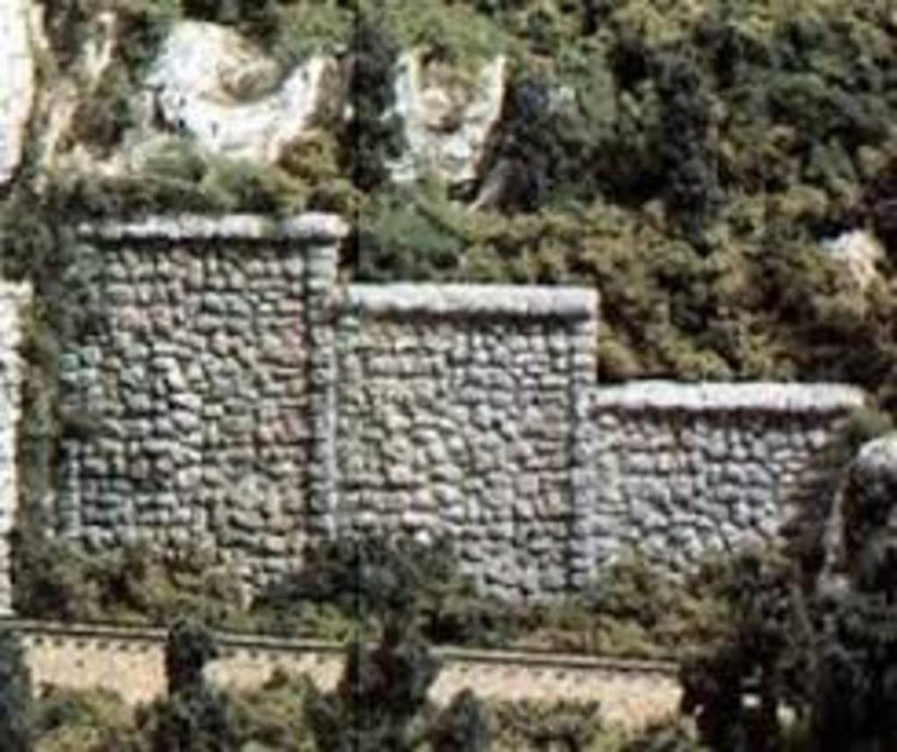 Woodland Scenics C1161 RETAINING WALL RNDM STONE N (7540630618349)