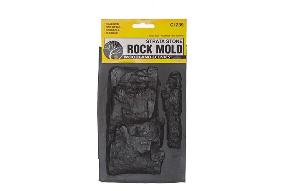 Woodland Scenics C1239 ROCK MOLDS STRATA STONE (7540633141485)