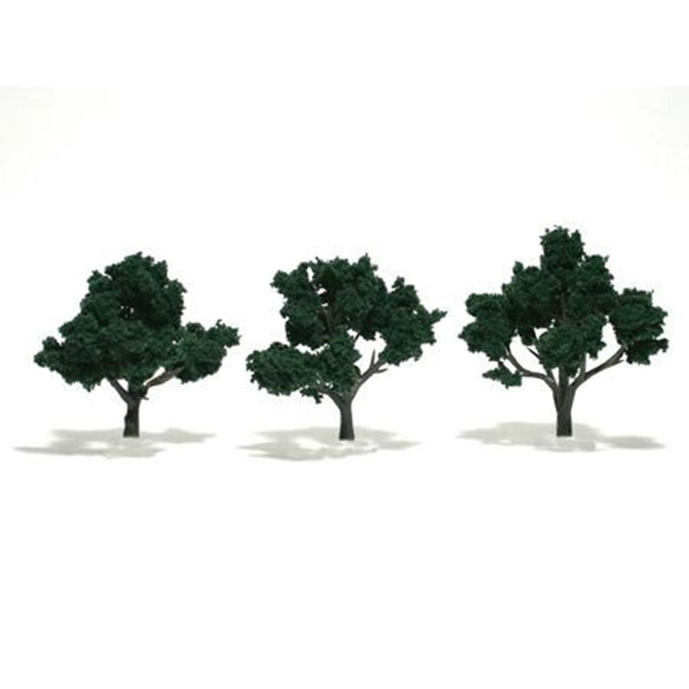Woodland Scenics TREES DAR/GRN 7--10CM 3PCS