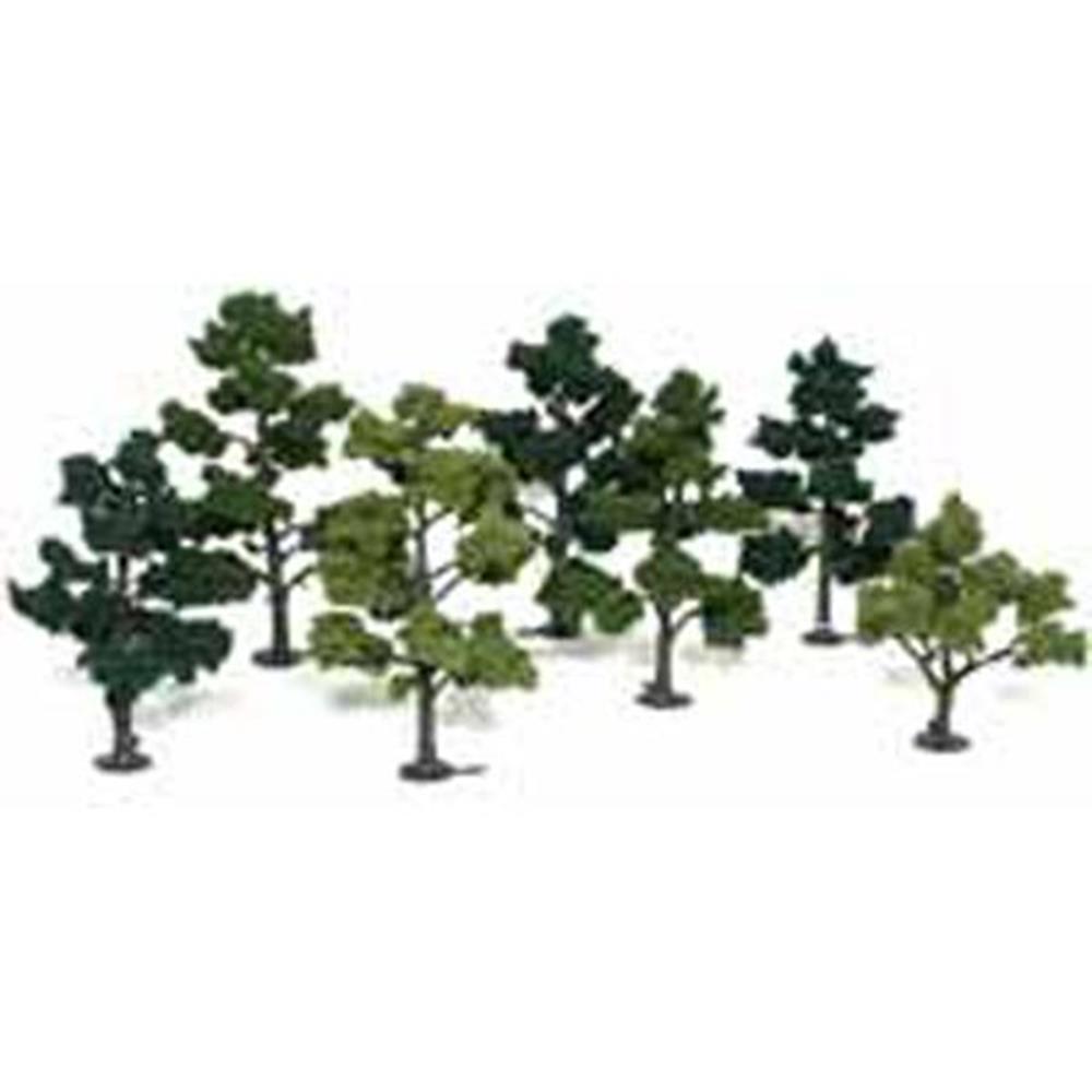 Woodland Scenics TREES DECIDIOUS 5-7IN 7PC
