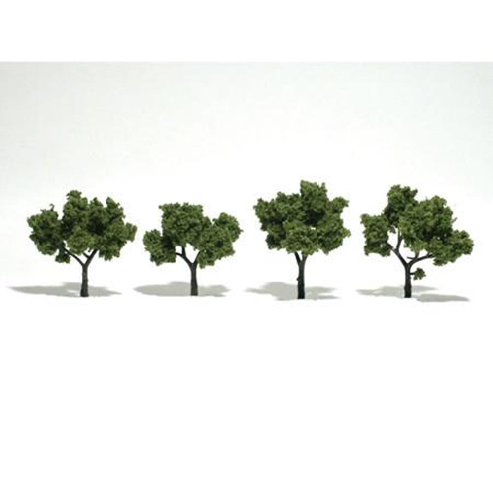 Woodland Scenics TREES LIGH/GRN 5--7CM 4PCS