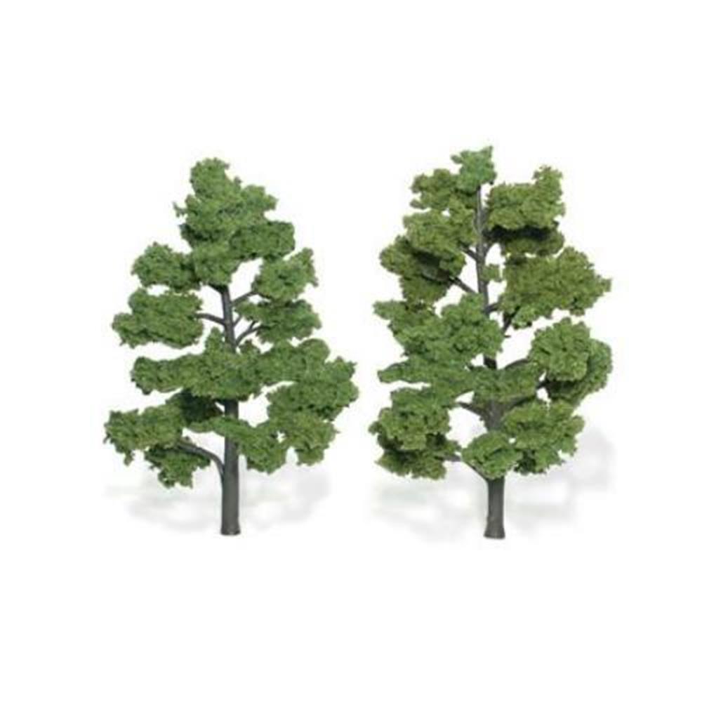 Woodland Scenics TREES LIGHT GREEN 15-17CM 2PCS
