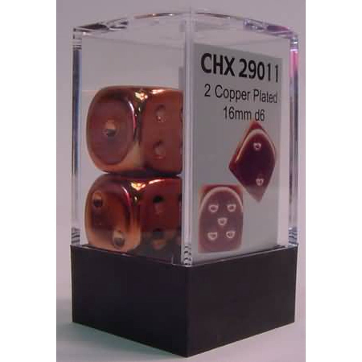Chessex Copper Metallic 16mm d6 Pair