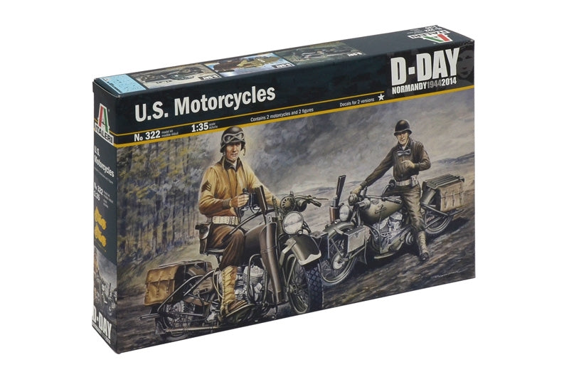 Italeri 322 1/35 U.S. MOTORCYCLES WWII (8948590575853)
