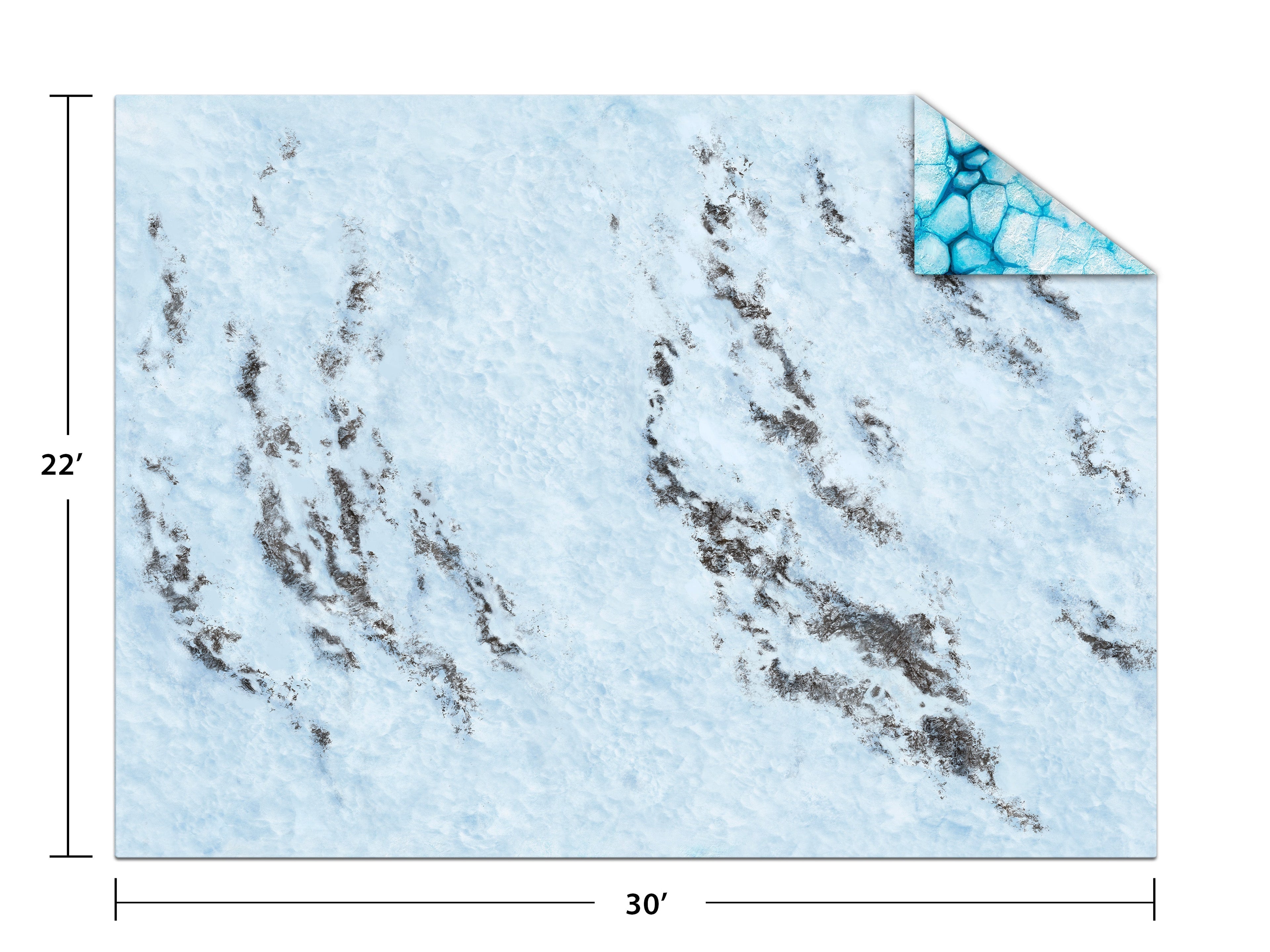 Monster Fight Club 20106 22X30 Ice / Tundra Game Mat (8826609074413)