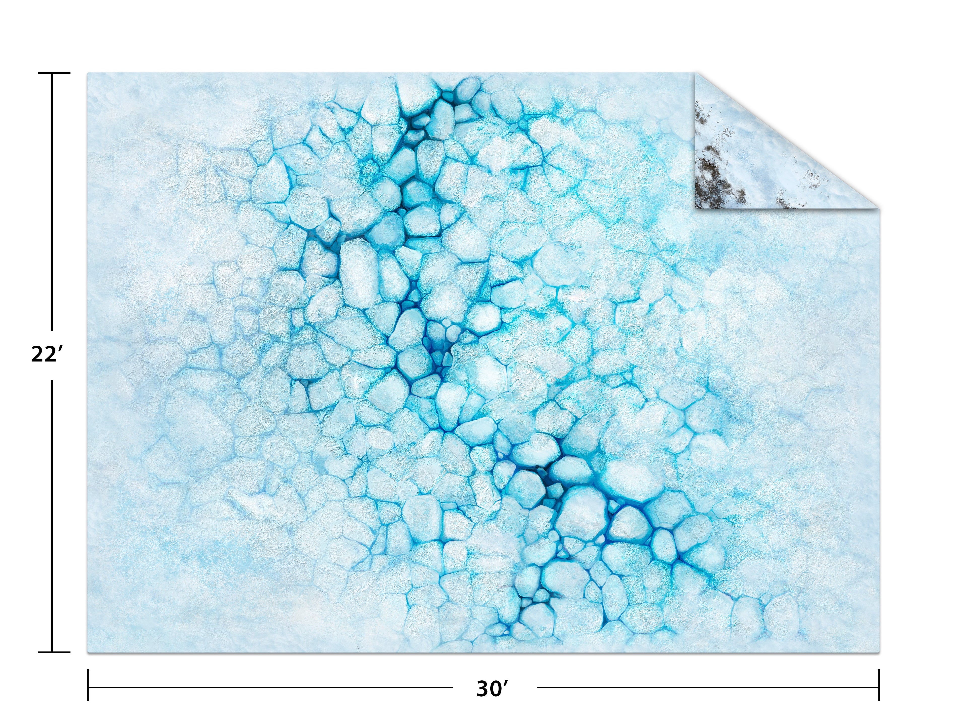 Monster Fight Club 20106 22X30 Ice / Tundra Game Mat (8826609074413)